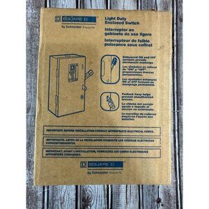 Square D 30 amps Fusible 2-Pole Fuse Safety Switch L221N 120/240V 2 Cartridge